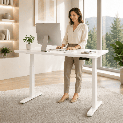 Châssis Bureau Assis-Debout Double Moteur - Mieux Chez Nous