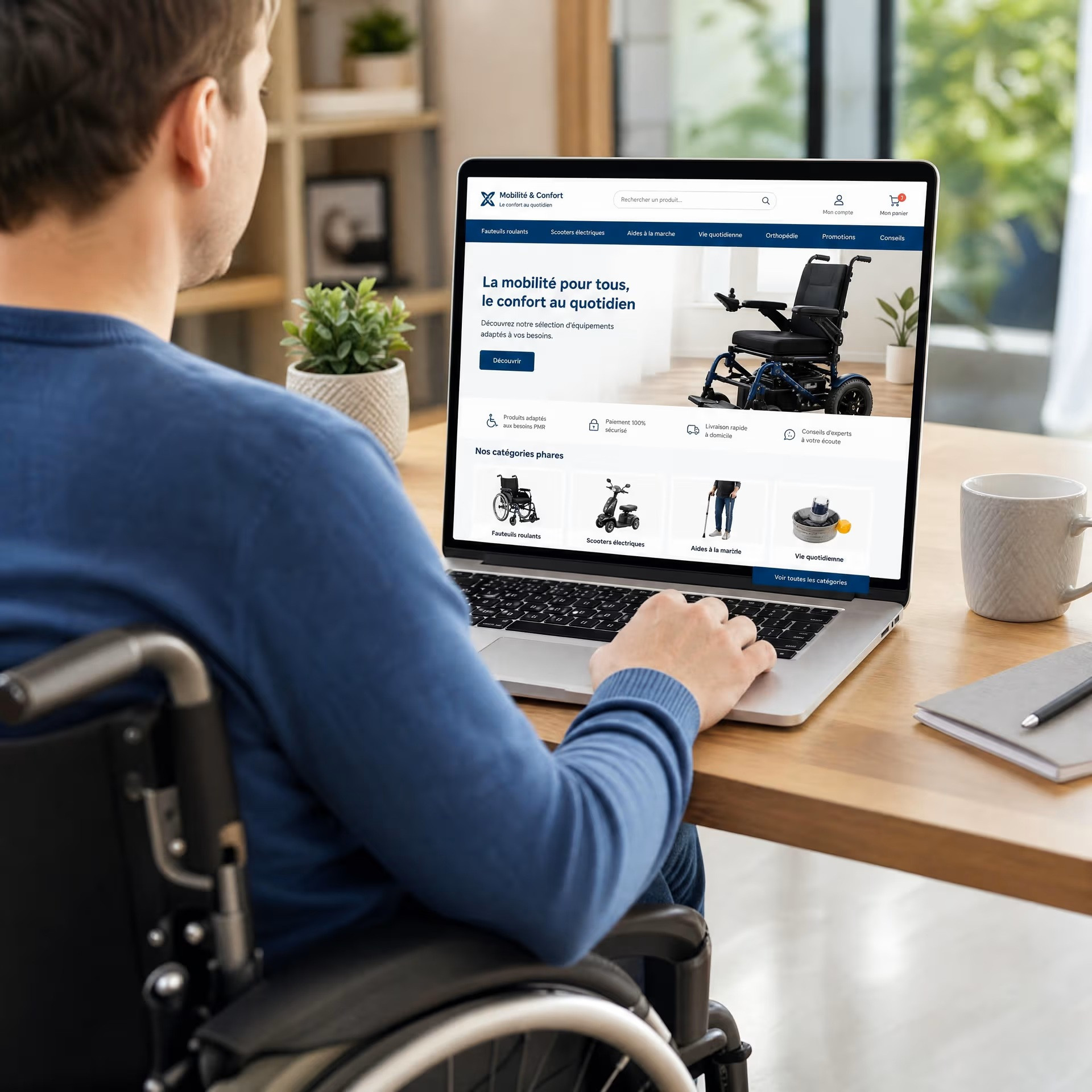 Acheter un équipement PMR en ligne : bien choisir  