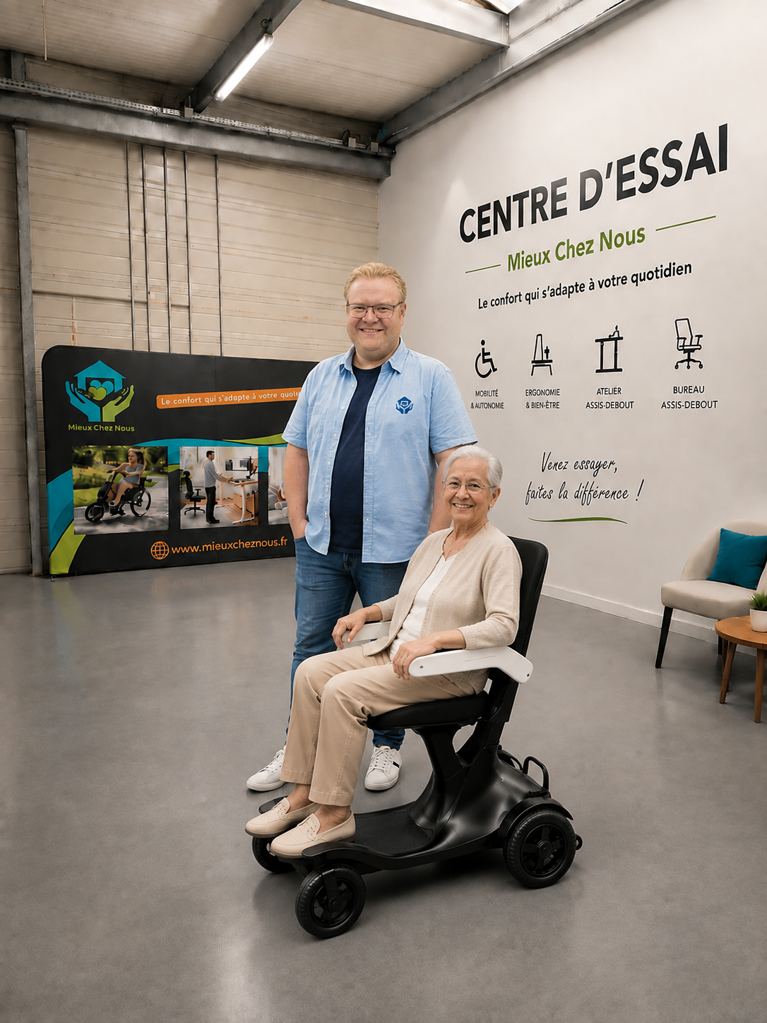 Où essayer un fauteuil roulant électrique à Amiens ? | Mieux Chez Nous
