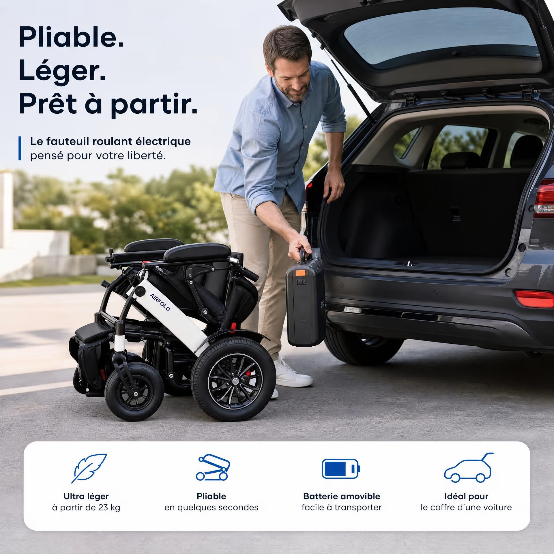 Choisir son fauteuil roulant électrique : batterie, autonomie et poids