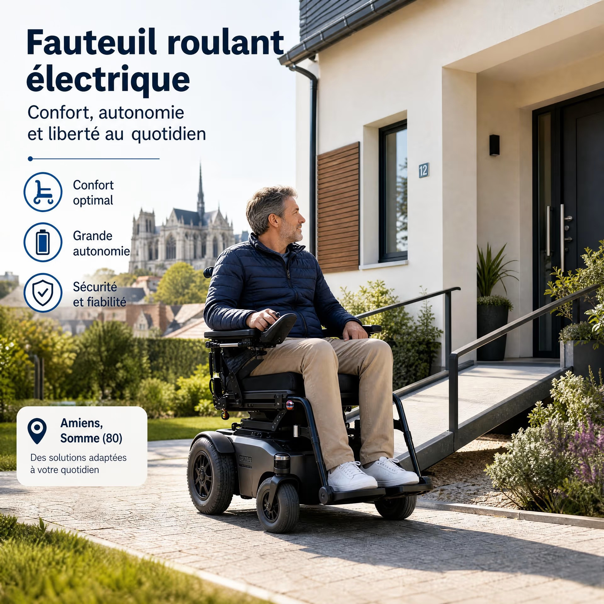 Fauteuil roulant électrique à Amiens : gagnez en autonomie (2026)